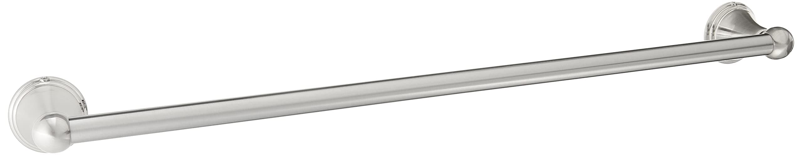 Amazon Basics Straight Modern Towel Bathroom Bar, 24 inch, Satin Nickel