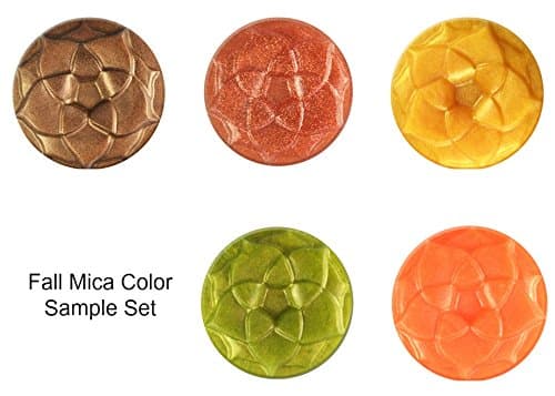 Fall Mica Colors Sample Set - Mica Oxide Powder Colors for Soap & Cosmetics - Fall & Autumn Color Sampler (5 Sets)