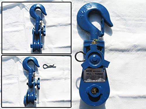 Secure Fix Direct 4.5" 4 Ton ( 4000 Kgs ) Heavy Duty Snatch Block Swivel Hook - Pulley Lifting