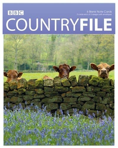 Blank Photographic Note Cards (ABA4097) Cattle - BBC Countryfile Range - Pack of 6-2 Designs