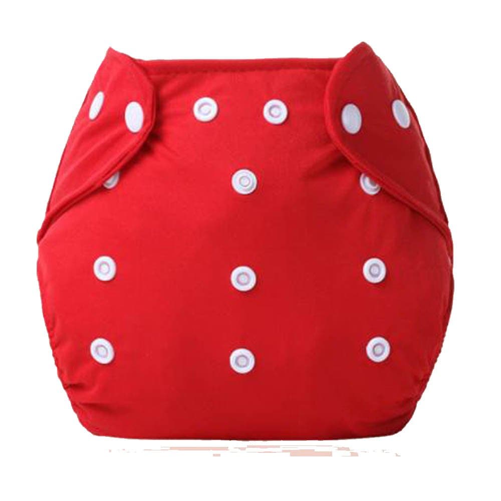 Adjustable Reusable Swim waterproof Nappy/Diaper Cover. One size fits all. (Red)