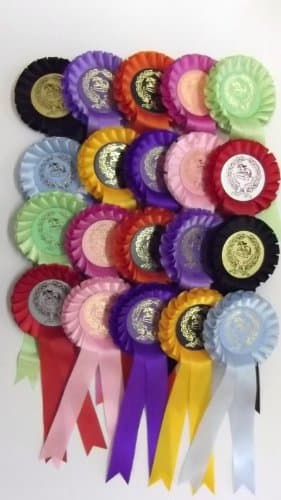 Clear Round Rosettes Pack of 50