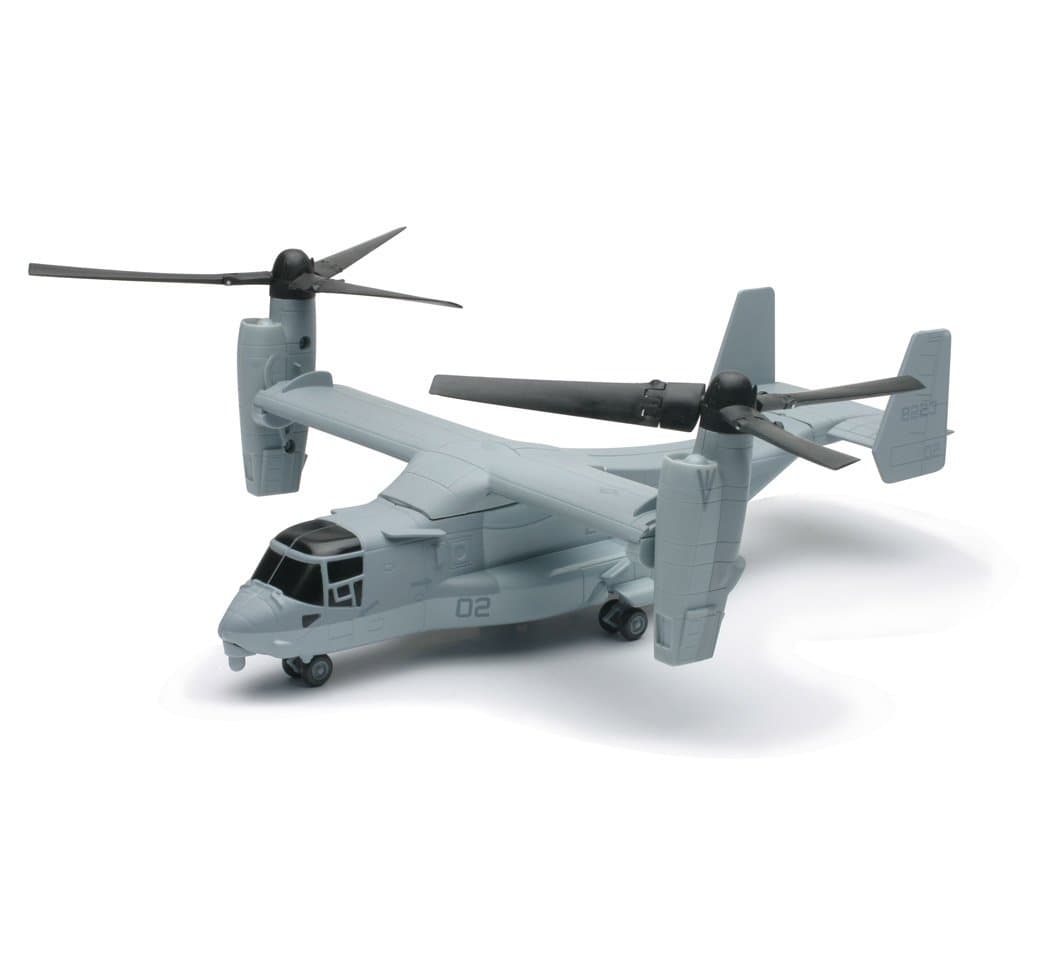 Scale 1:72 Scale, Die Cast Bell Boeing V-22 Helicopter (Grey), Kid