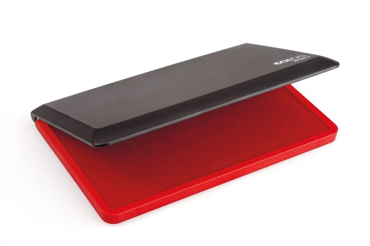 Colop Stamp Pad Micro 3 90X160mm Red, Suitable for all kinds of rubber stamps