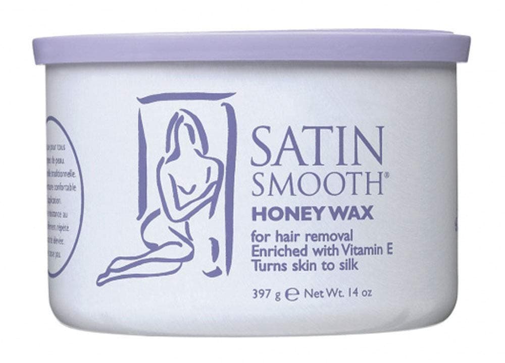 Satin Smooth Honey wax with Vitamin E, 14 Ounce