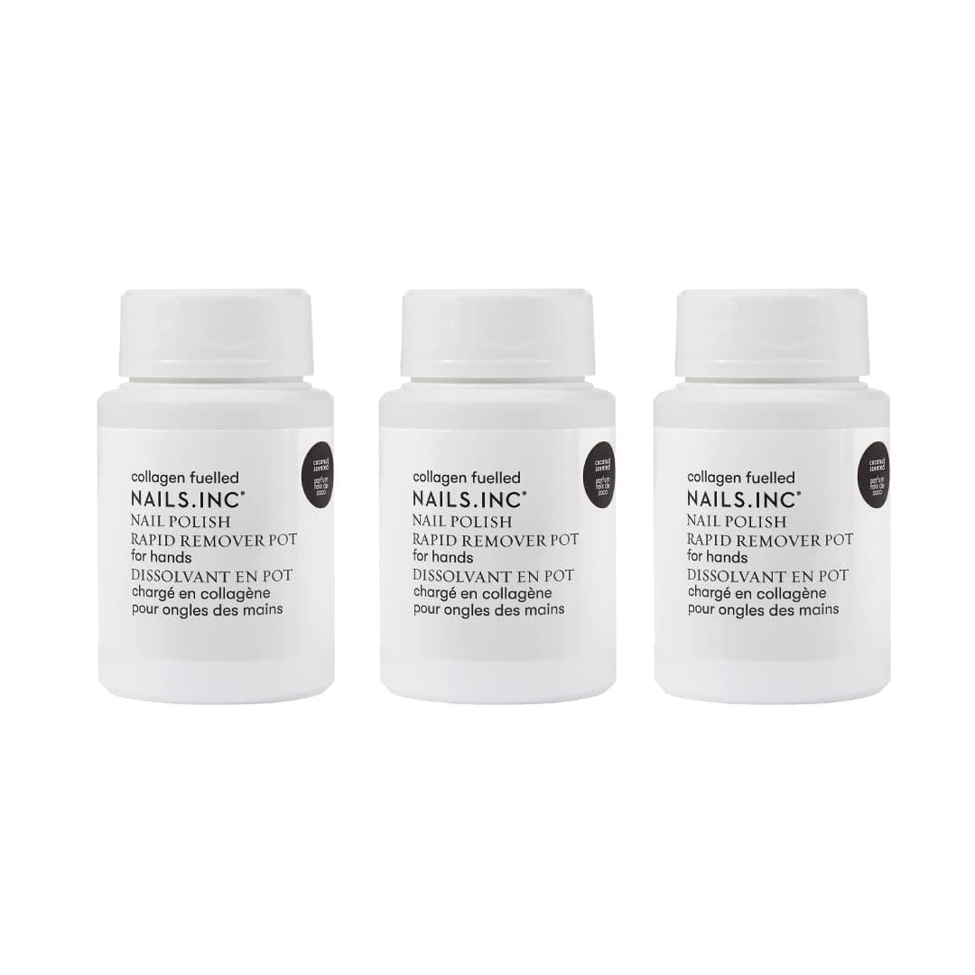 Nails Inc Polish Remover Pot Trio (Worth Value £24)