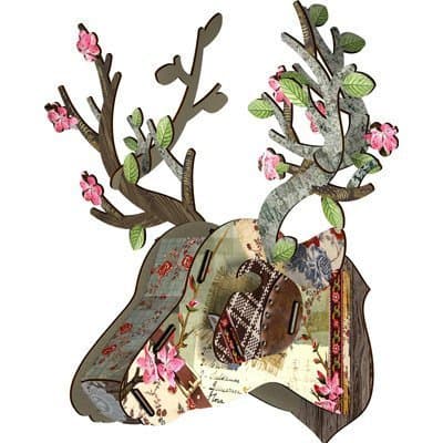 NEW Miho Bonsai Mini Trophy Deer Head Wall Decoration