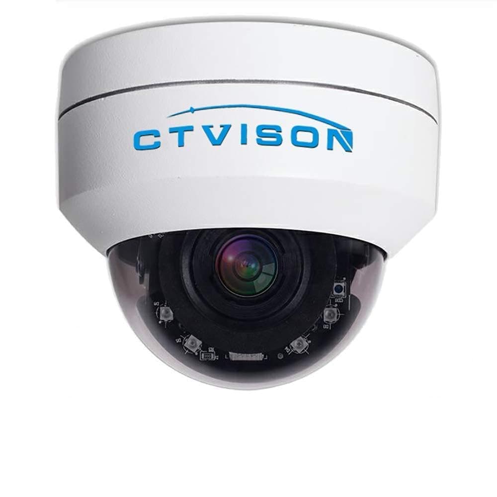 PoE PTZ Camera HD1080p Auto-Focus 2.5'' Mini Dome Security IP Camera 4X Optical Zoom(2.8-12mm) IR Night Vision Pan Tilt Zoom Security Dome CCTV Camera for Ceiling Installation