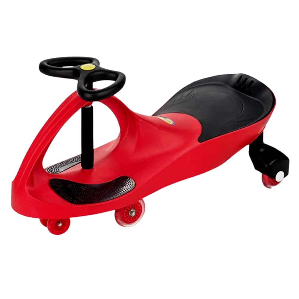 PlasmaCar The Original by PlaSmart Inc. – Polyurethane PU Wheels – Red, Ride On Toy, Ages 3 yrs and up – No batteries, gears, or pedals, Twist, Turn, Wiggle for endless fun