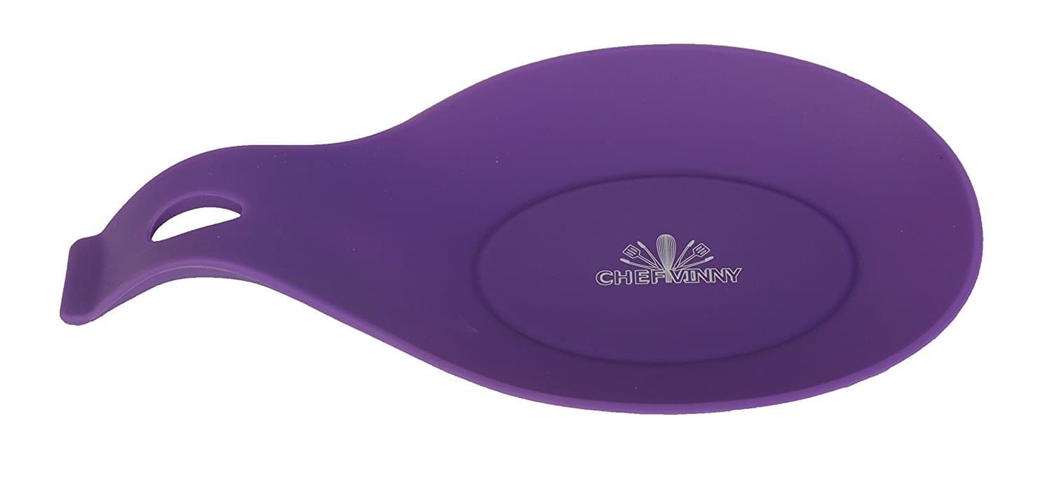 Chef Vinny Silicone Spoon Rest (Purple)