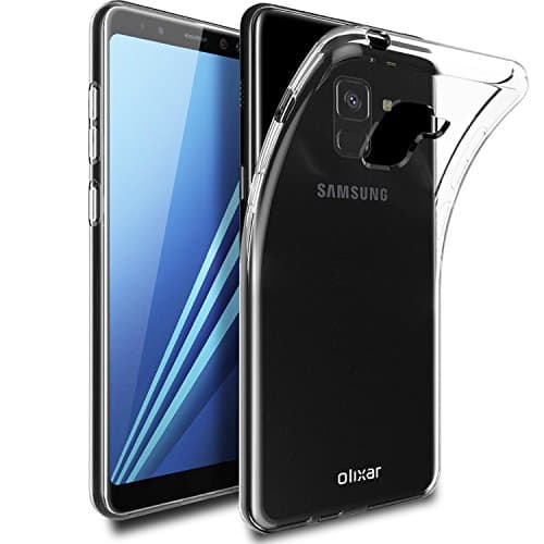 Olixar Samsung Galaxy A8 2018 Clear Case - Slim Soft Gel Cover - Ultra Thin 100% Clear - Flexible Transparent Case