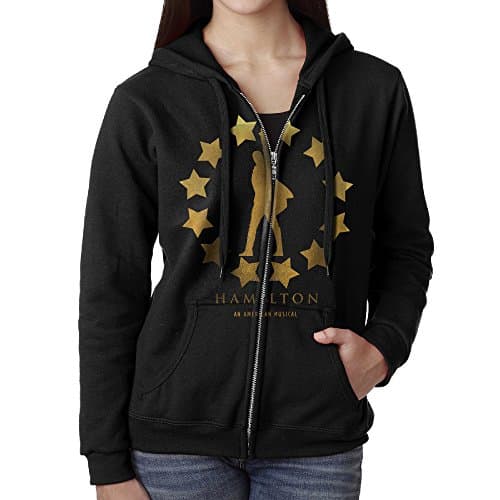 Women's Musicals Hamilton Zip-Up Sweatshirt Jackets Black