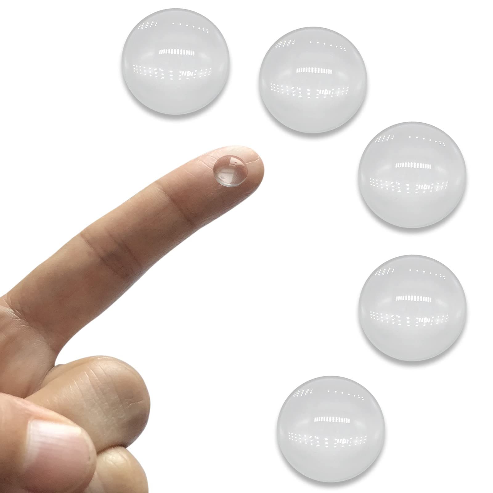 5PCS X Optical Glass Lens Without Edge Dameter 5MM Flat-Convex Lens, Focusing LED Convex Lens (Φ5mm*H2.8*F4.0)