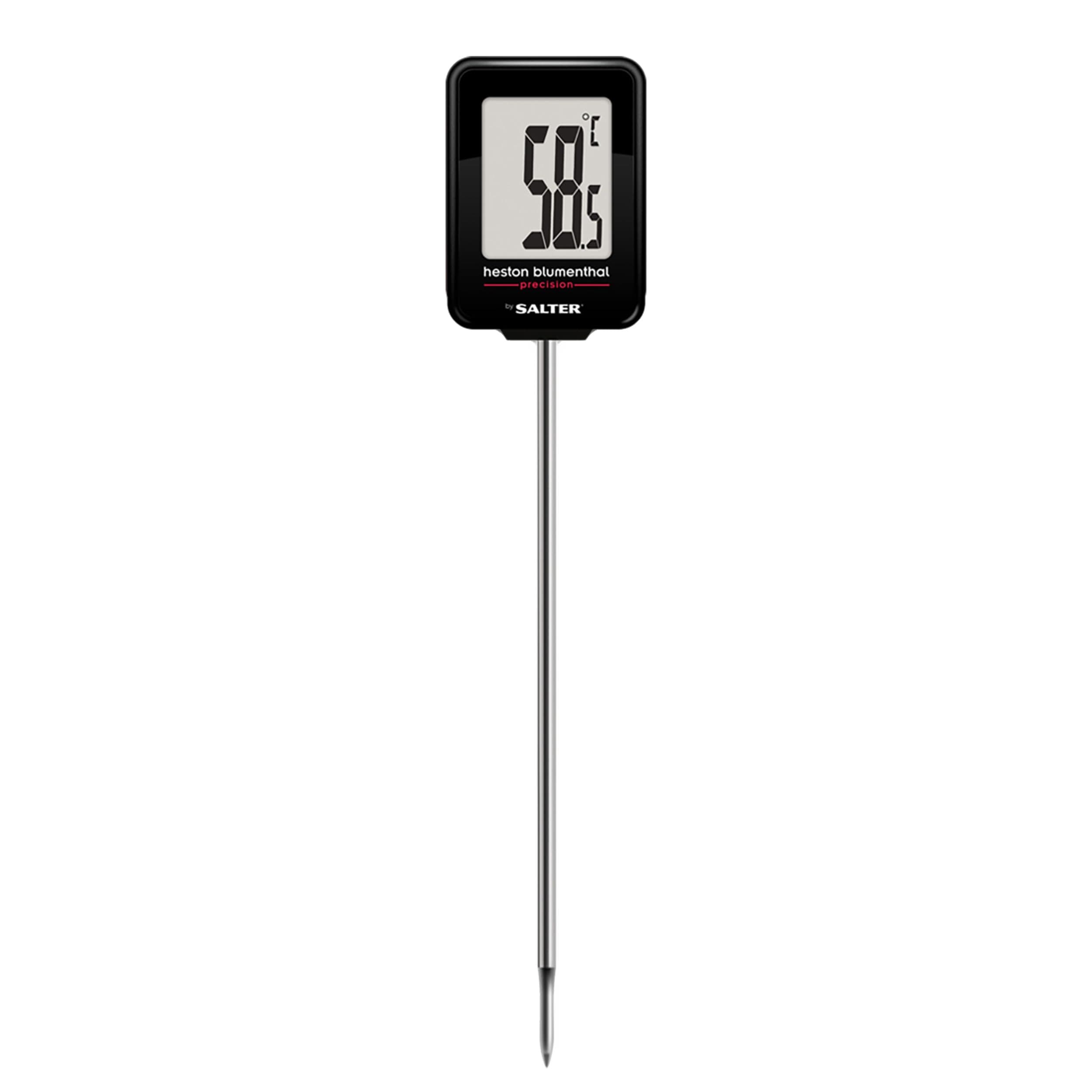 Heston Blumenthal Precision by Salter Instant Read Digital Meat Thermometer – Instant Read Food Temperature Probe for Air Fryers, Cooking, Oven, BBQ, Jam & Deep Frying, 0.1°C Precision, 200°C to -45°C