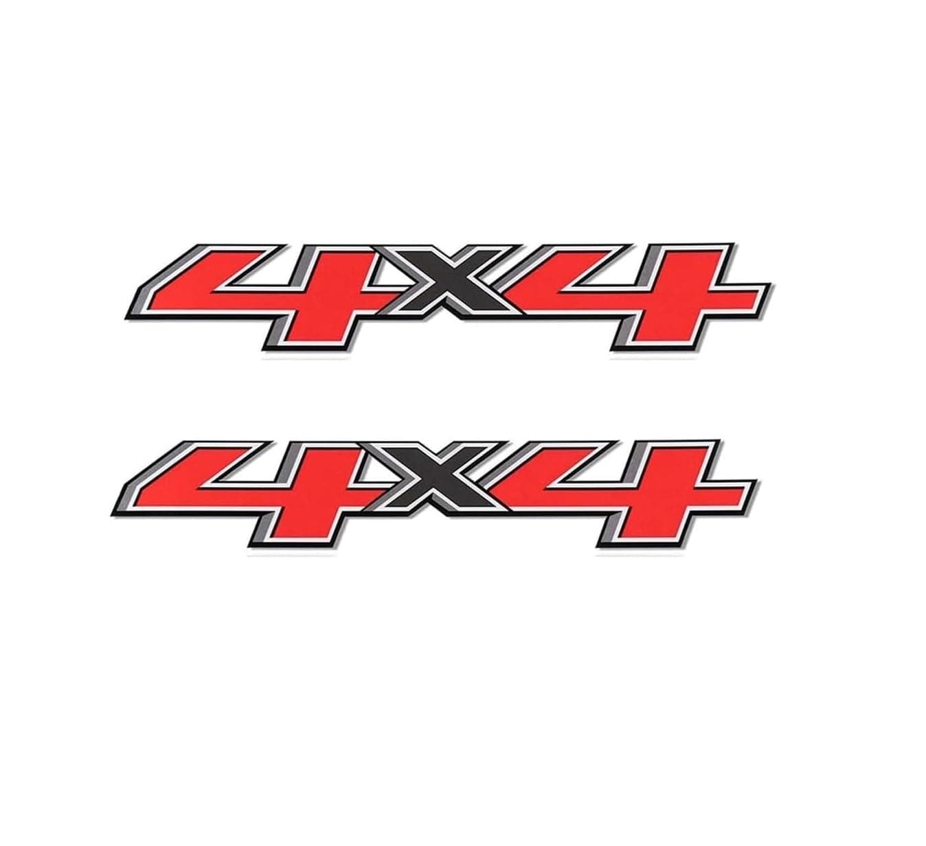 - Set of 2 PCS 4x4 Decals Stickers Compatible with 2014-2018 Chevy Silverado Sierra Truck Pickup Bedside,Truck Emblems, Auto Decoration Accessories Emblem Black & Red