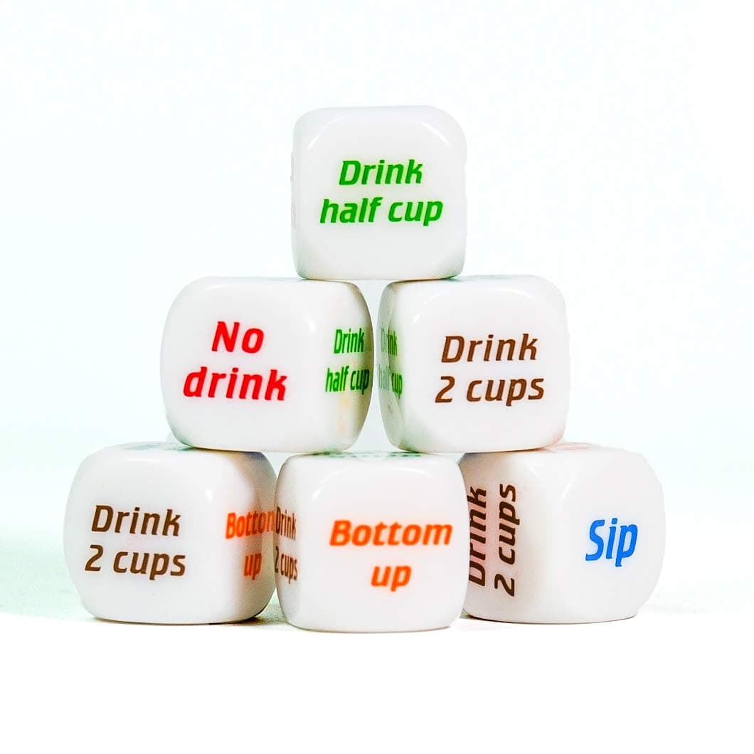 Wellin International Cool Fun Drinking Game Dice 2 Pcs, Highlight of Night