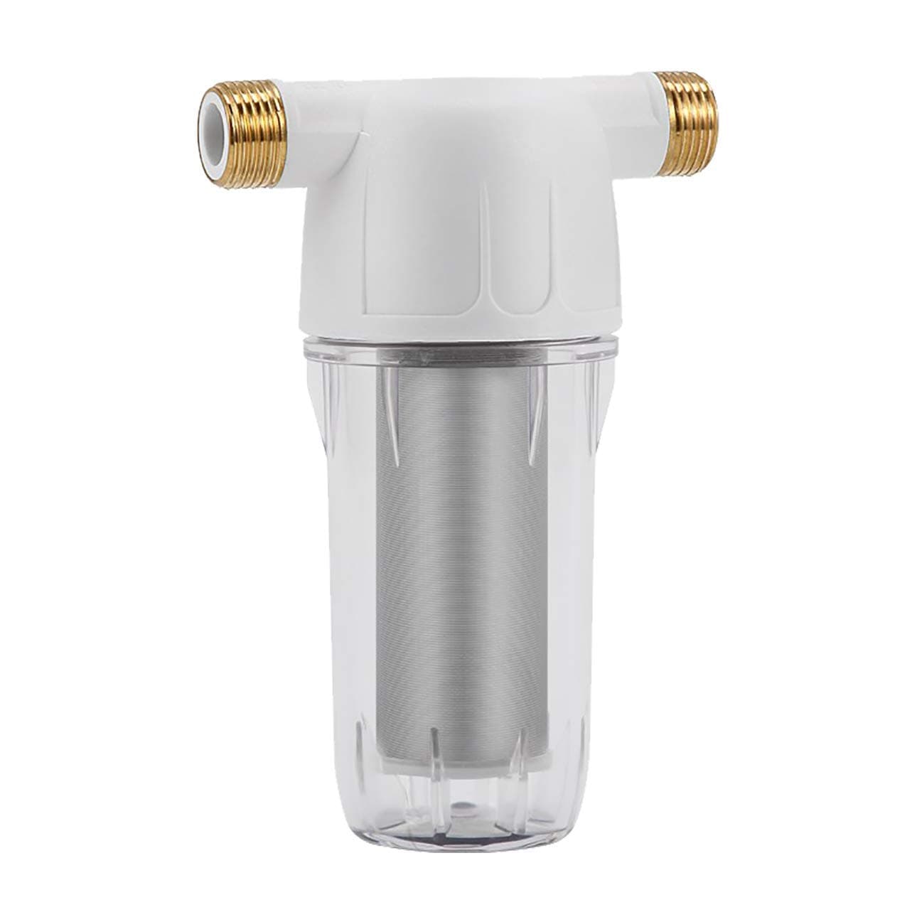 Reusable Sediment Spin Down Water Pre Filter 40Micron,15GPM,1/2"MNPT,for Hot Water System,Kitchen,Dishwasher,and Water Operated Equipment