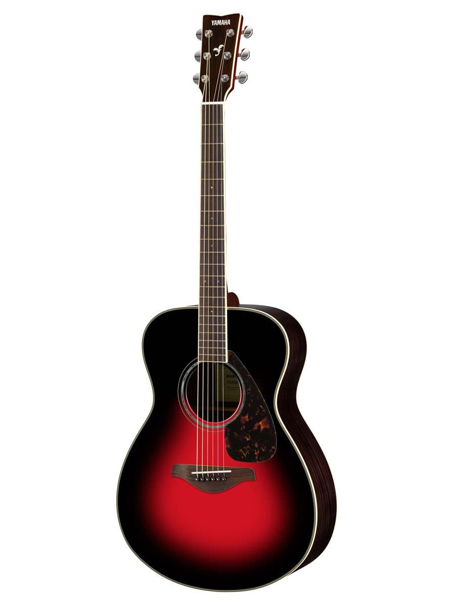 FS830 Small Body Solid Top Acoustic Guitar, Dusk Sun Red