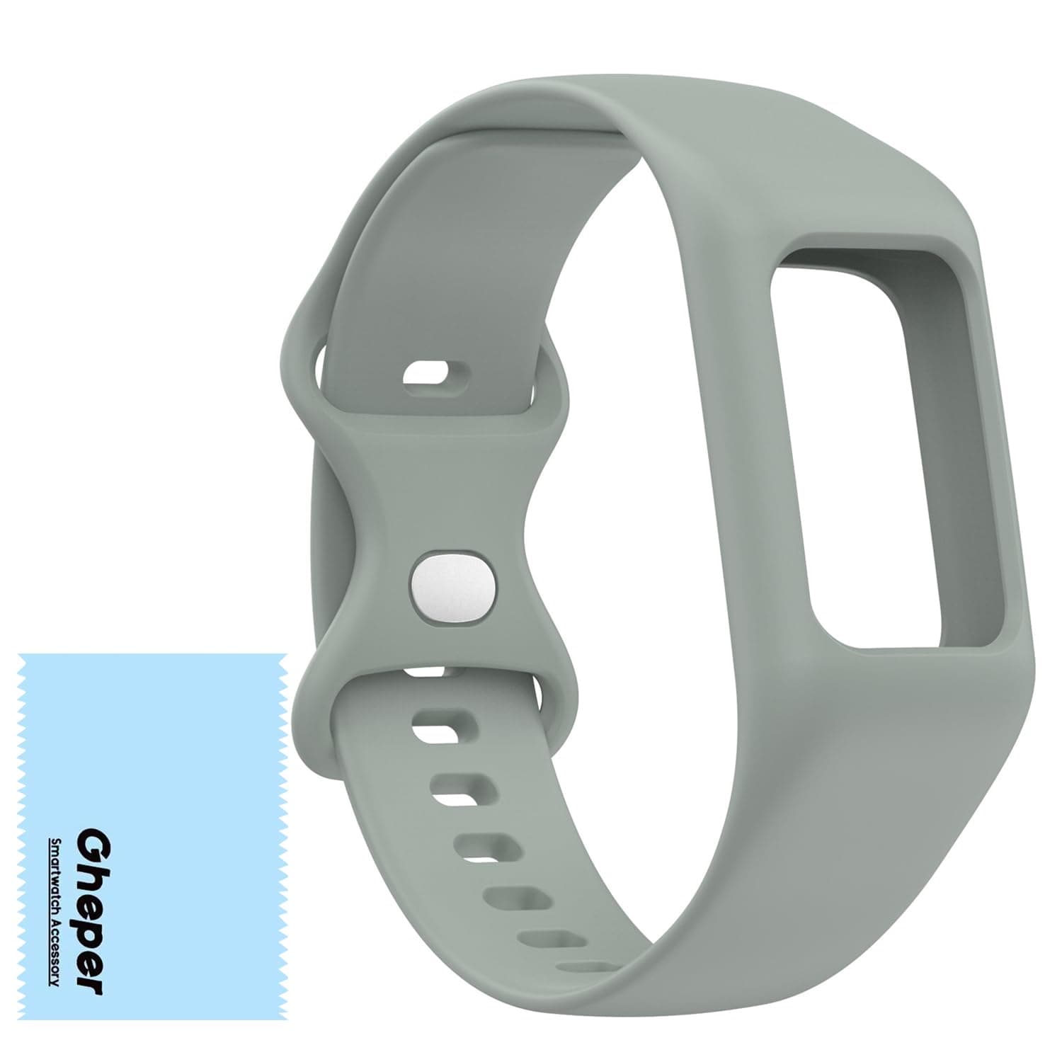 Gheper Soft Watchband Compatible with Fitbit Charge 6, Charge 5, Charge 4, Charge 3/3SE Silicone Wristband All-round Protective Band Replacement Strap