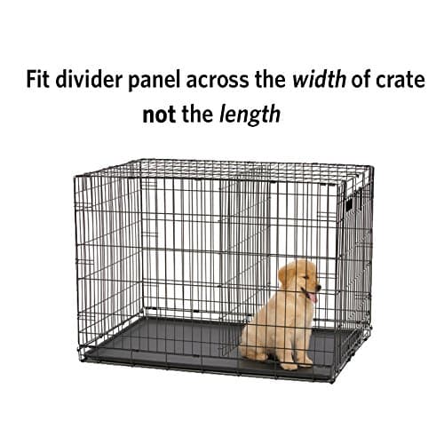 MidWest Homes for Pets Dog Crate Divider Panel for 137 cm Crates, Adjust Crates Living Space, Fits MidWest Cage Models 1154, SL54DD, Black E-Coated, 1154DPN