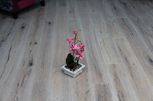 Best Offer! Brushed White-Oiled Engineered Smoked Real Wood Oak Flooring 15/4 * 189 * 1860mm EO1514C Sample