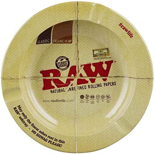 Raw Smoking Accessories (Metal Round Ashtray)