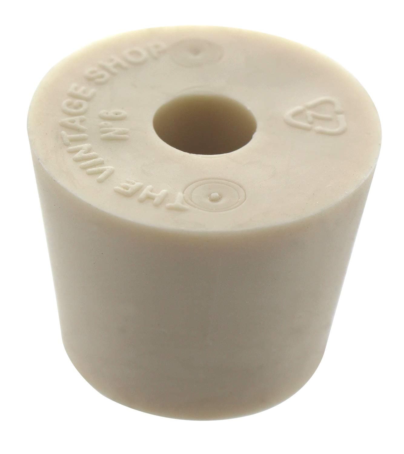 #6 Rubber Stopper with Hole - 3-Pack