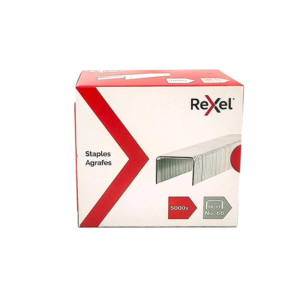 Rexel No.66/11 mm Heavy Duty Staples, For Stapling up to 70 Sheets, Use with the Rexel Giant and Goliath Staplers, Box of 5000, 6070
