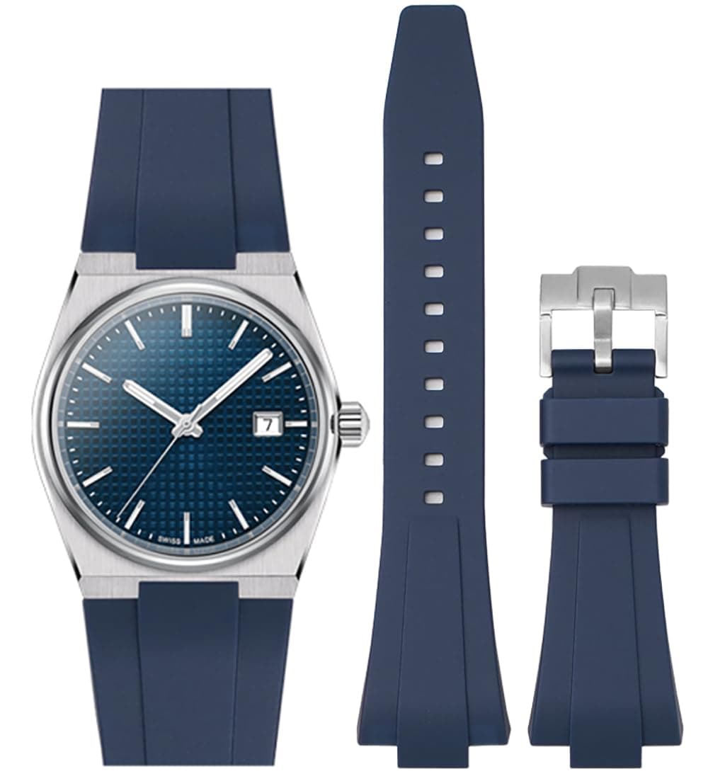 Strap for Tissot PRX Watch Series,Quick Release Soft Silicone Strap for Tissot PRX Powermatic 80,12mm Men Women Replacement Straps for Tissot PRX Series Watch 40mm