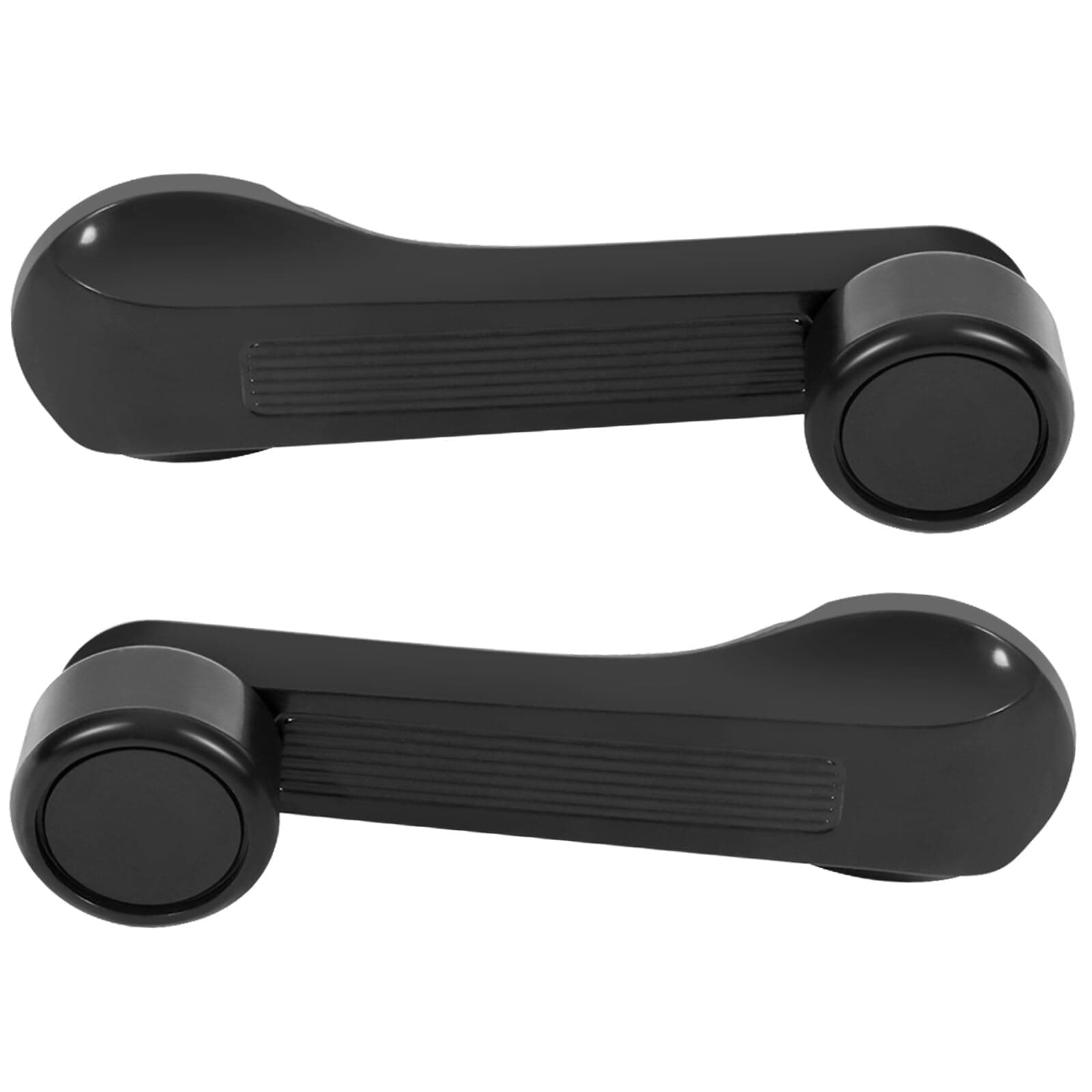 LUJUNTEC Interior Door Handles Window Crank Handle,Front Rear Door Handles Driver Left Passenger Right Side,Replacement for 1989-2000 for Honda for Civic,2pcs Black Handles Replace