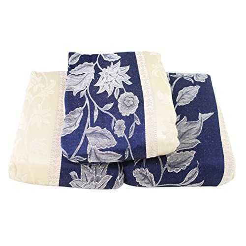 Great Value Slipcovers 3pcs Luxurious Jacquard Sofa Cover Navy