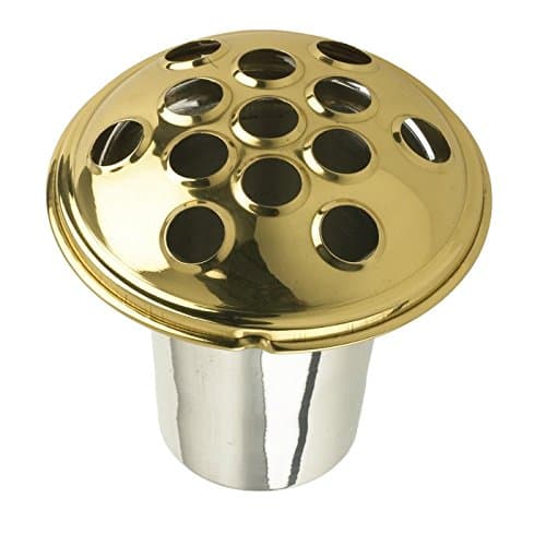 Black Country Metal Works Large Flower Vase - Solid Brass - Ideal For Use With Memorial Stands