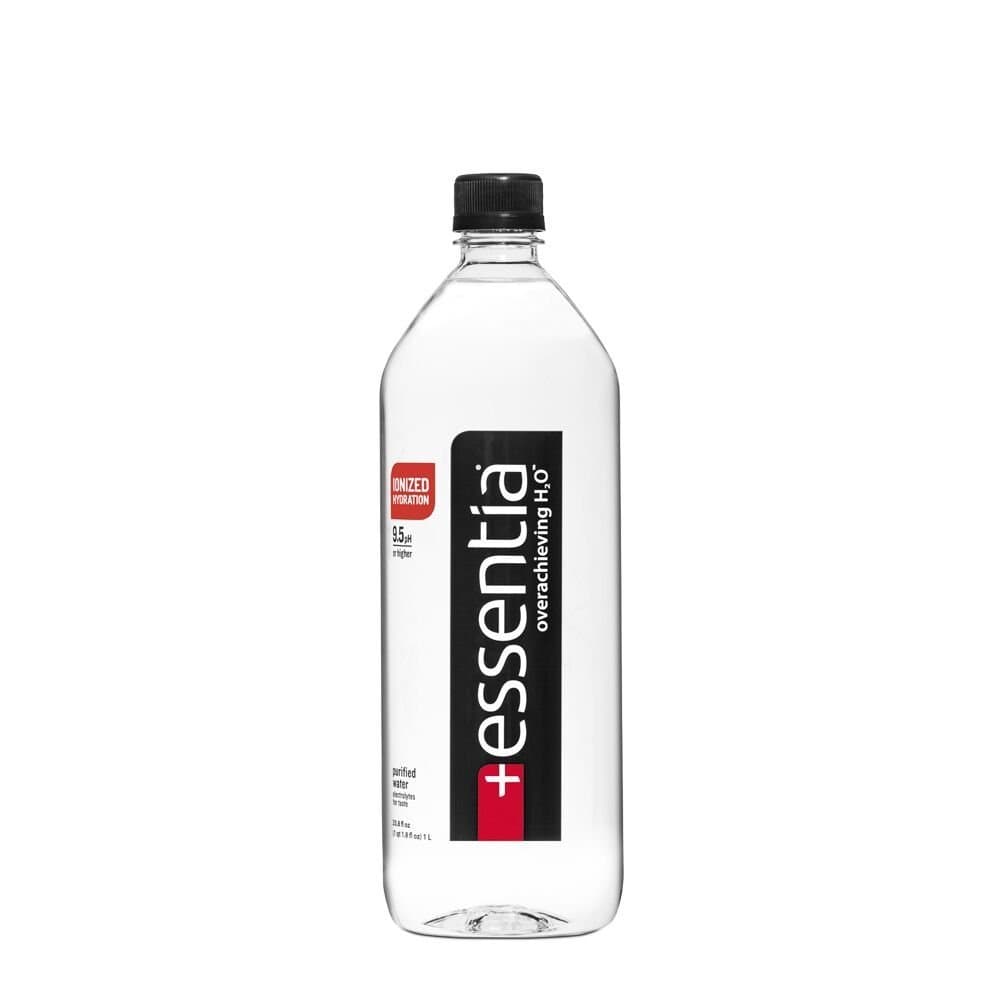 Essentia Ionized Alkaline 9.5 pH Bottled Water, 1 Liter, 12 Count - Pack of 3