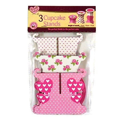3 Cup cake stands (1x9cm. 1x 13cm. 1x17cm)