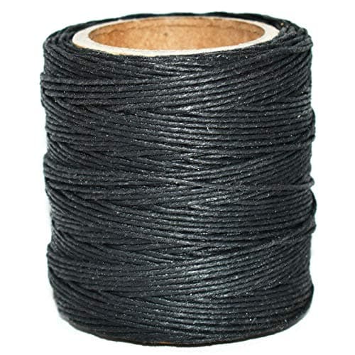 Maine Thread - .020" Black Waxed Polycord. 210 feet Each. Includes 2 spools.