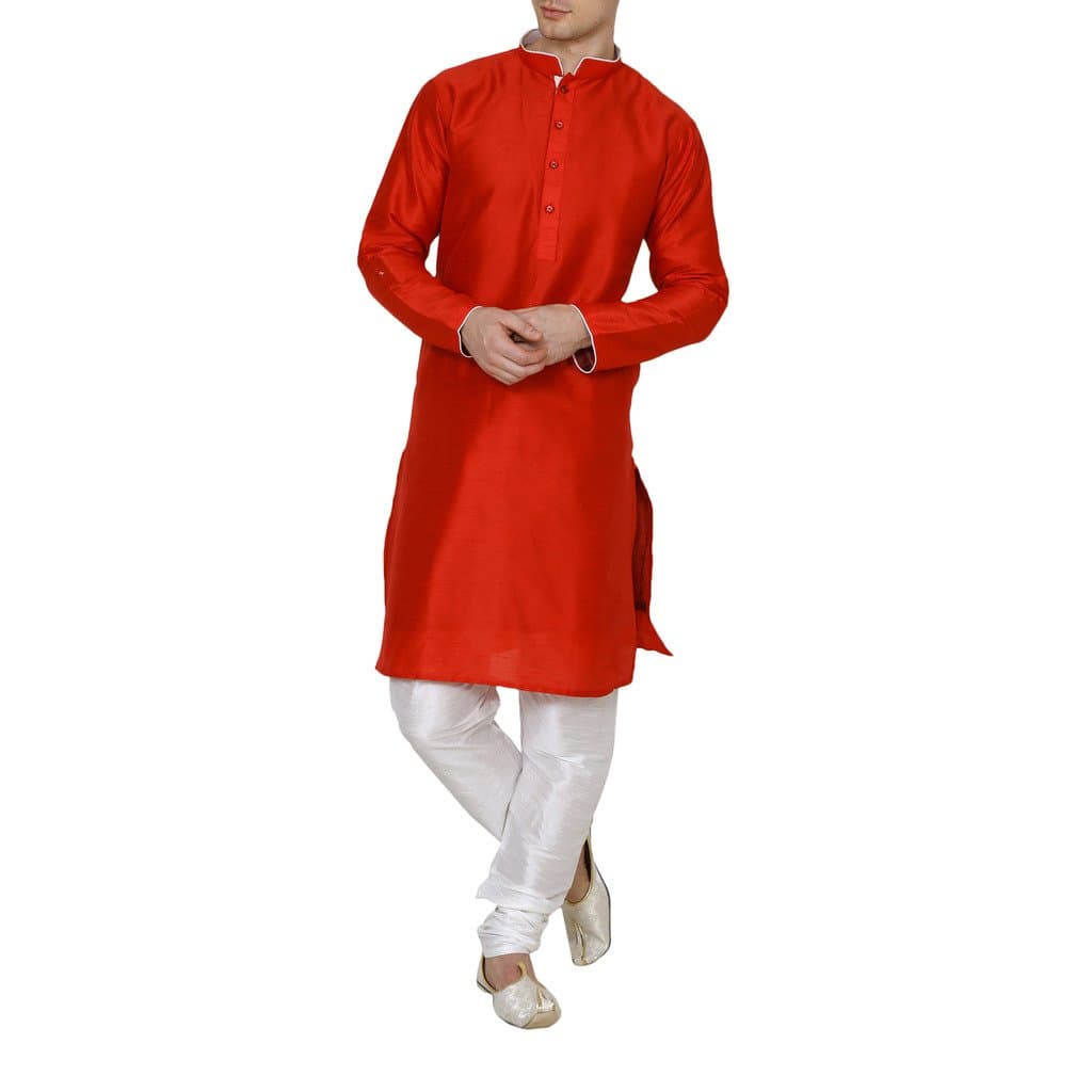 Royal KurtaMen's Polyester Churidhar (ma-22 red_38)