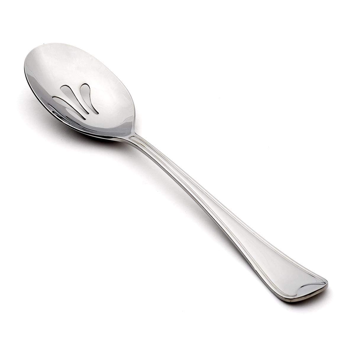 Oneida Flambe Everyday Oversized Flatware-Pierced-Serving-Spoons, Silverware Set