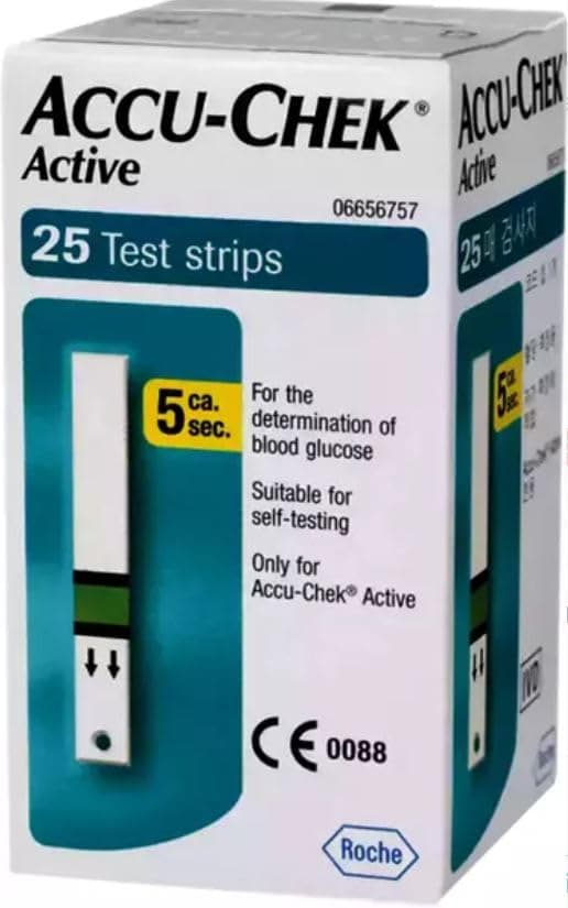 Accu-Chek Active Strips, Pack of 25 (Multicolor)