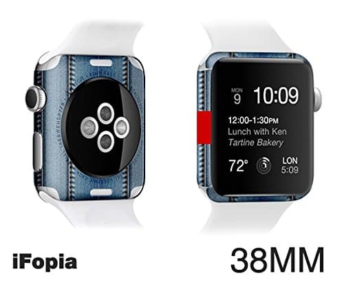 Black Friday Countdown Sale! Apple Watch waterproof Special body protector film accessories case for making(customizing) new apple watch with EDGE SKIN-iFopia/BLUE_JEANS (23)