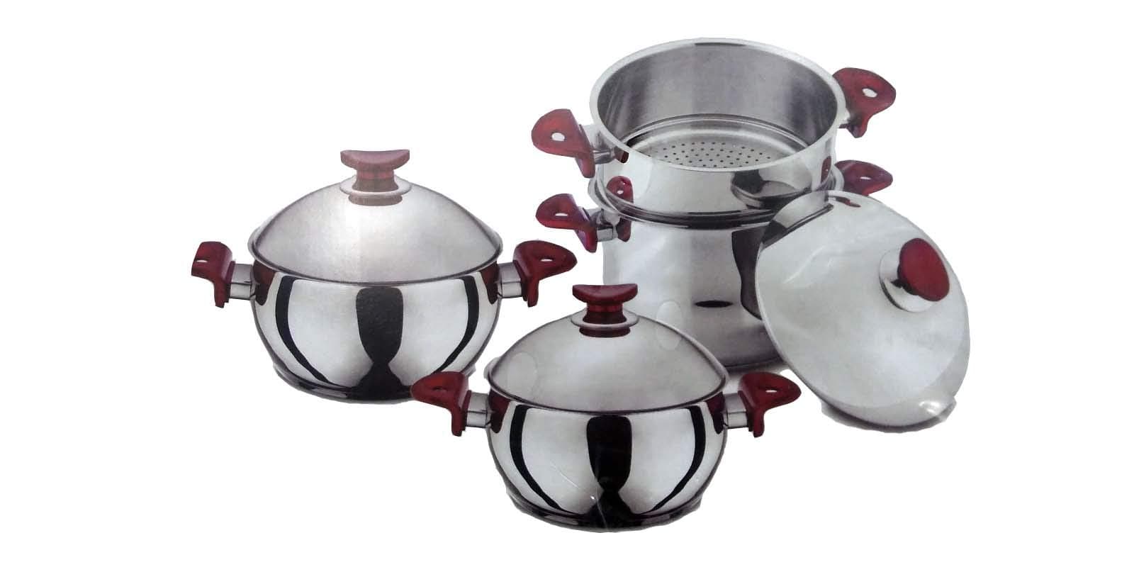 Laia Pot Set, 7 Pieces, Cookware Set