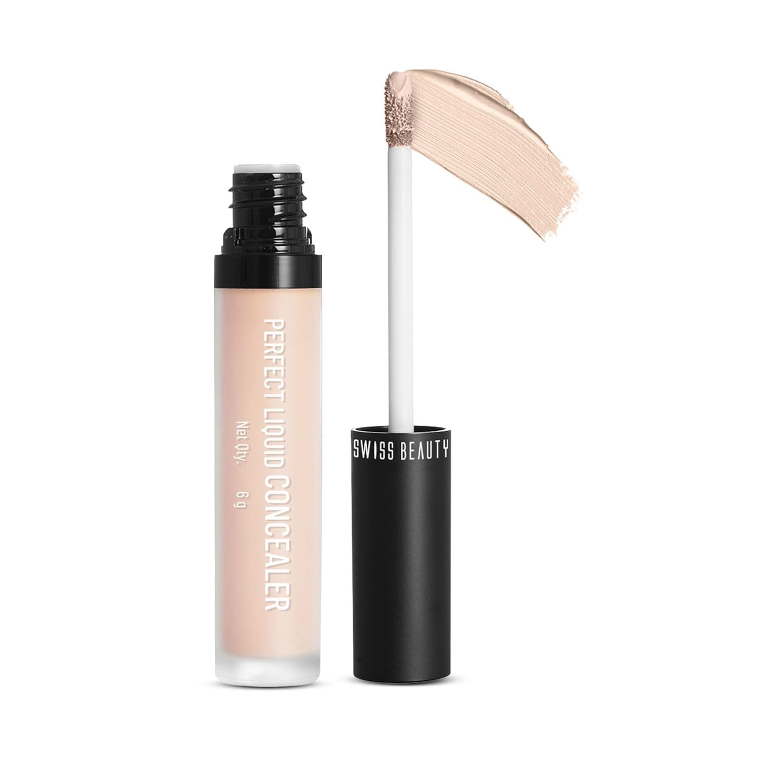 Swiss Beauty Liquid Light Weight Concealer With Full Coverage |Easily Blendable Concealer For Face Makeup With Matte Finish | Shade- Medium - Moyen, 6g