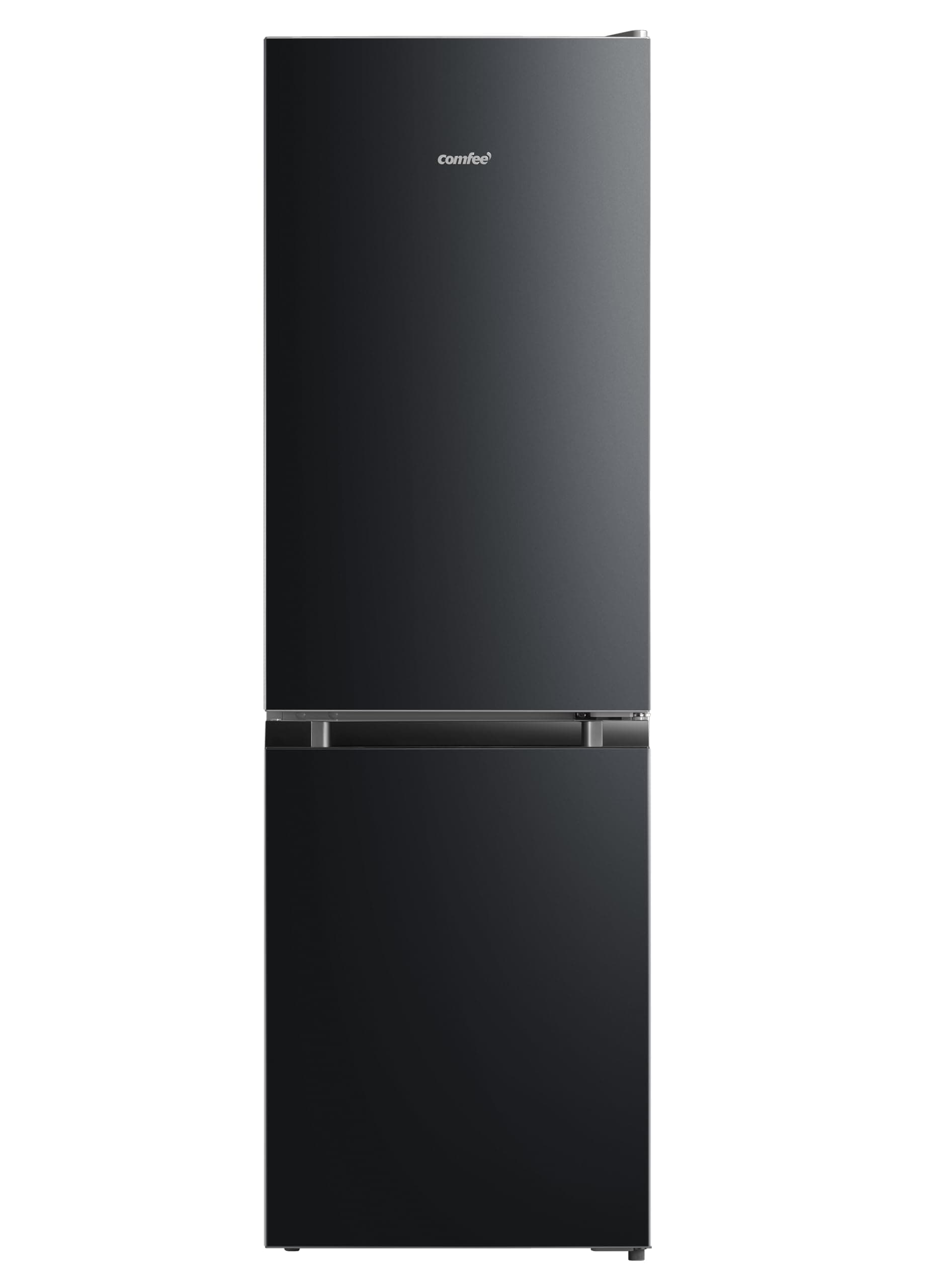 COMFEE' RCB169BL2UK(E) 174L 70/30 Freestanding Fridge Freezer, 150cm Height, Low Frost, 4-Star Freezer, Quiet 39dB, Adjustable Thermostat, LED Light, Reversible Door, Black