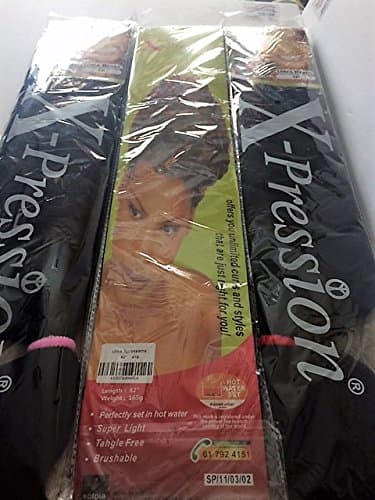 Color 1B: 1 pack X-Pression Kanekalon Ultra Braid braiding 82" 165g