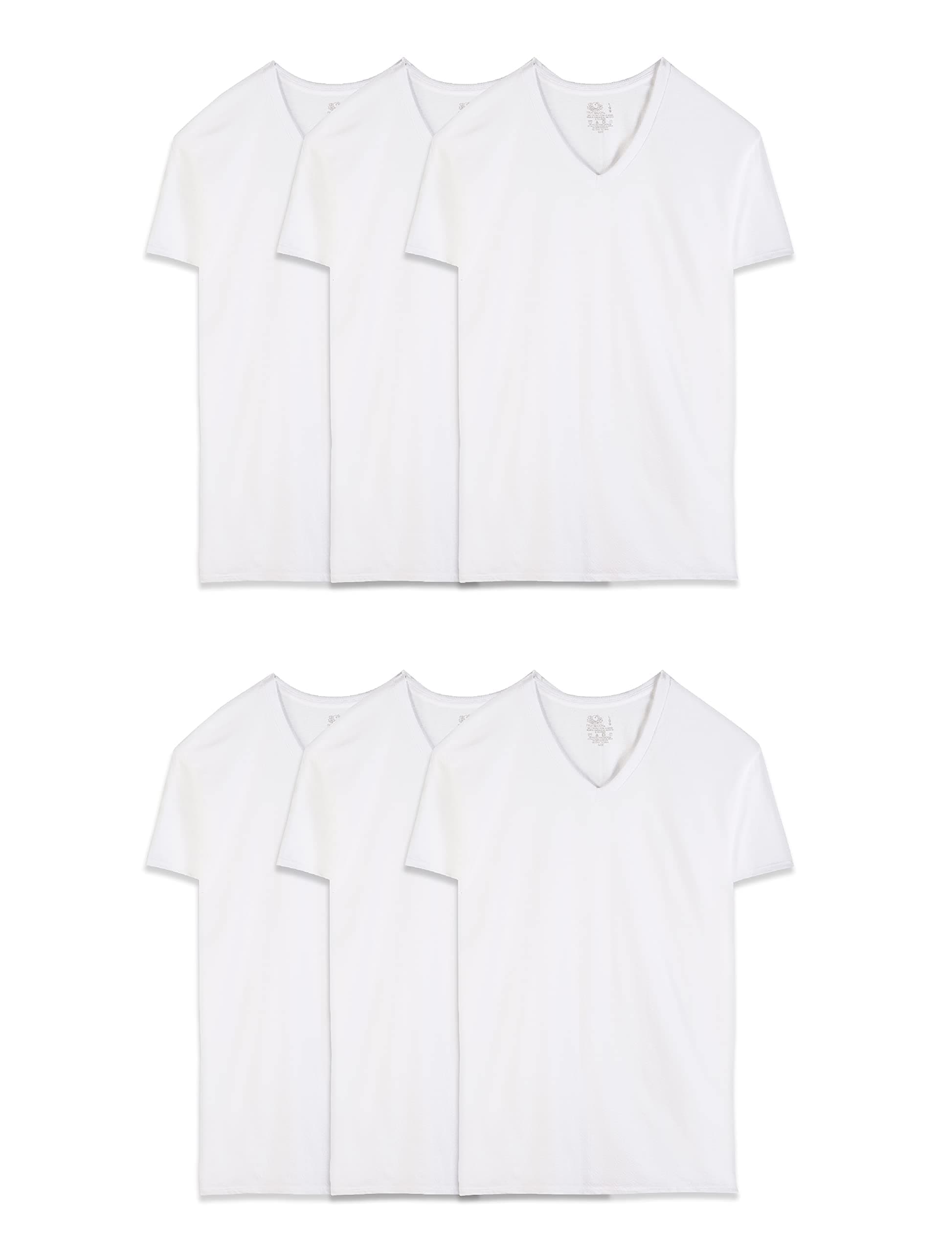 Men's Undershirt (Pack of 4), White, L