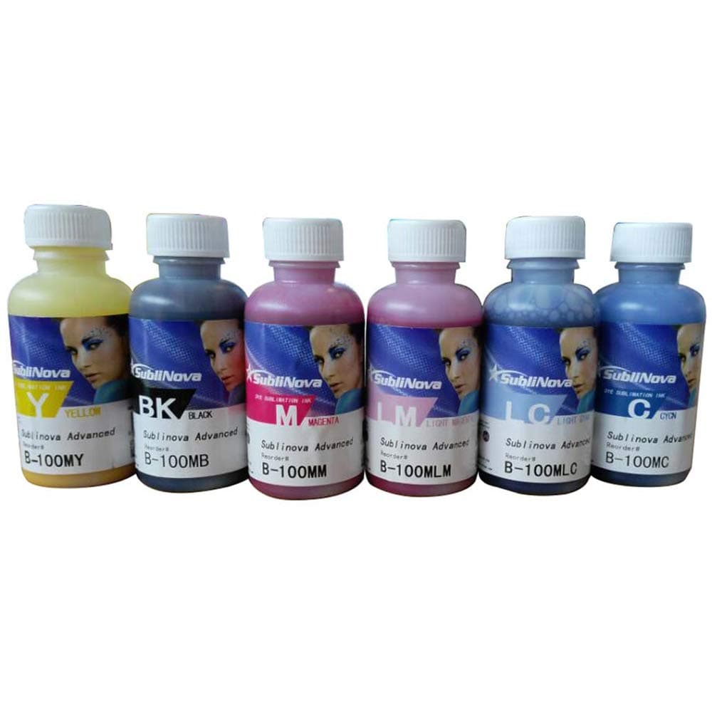 CALCAInktec Sublinova Smart Dye Sublimation Ink DTI Set 6 Colour*100ml for E P S
