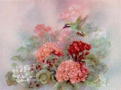 Lena Liu - White Eared Hummingbird with Hydrangea