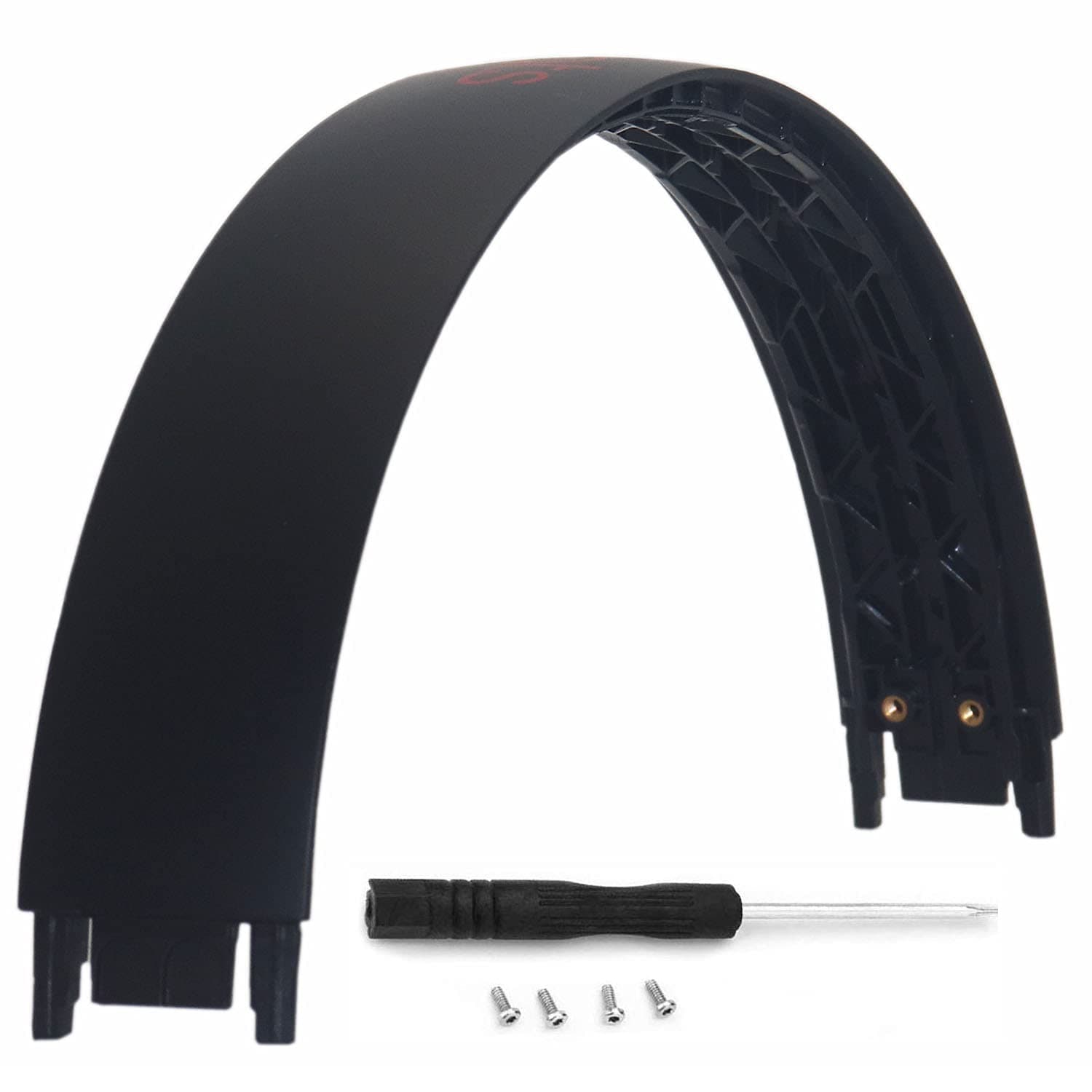 Solo3 Headband Replacement Parts Accessories Solo2 Headband Repair Kit Compatible with Solo 3.0 Solo 2.0 Top Headband(Black red)