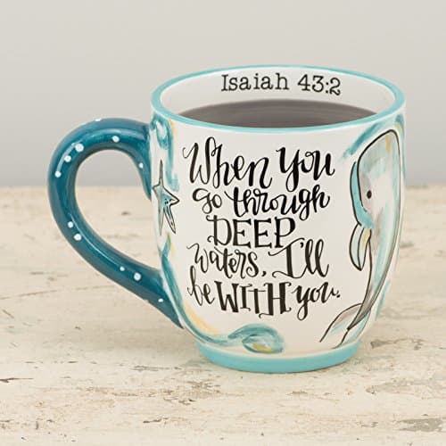 Glory Haus Trust in God Whale Mug, Multicolor