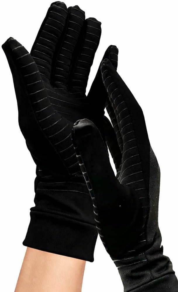 Doctor Developed Open Finger Arthritis Gloves - Compression gloves, Doctor Written Handbook