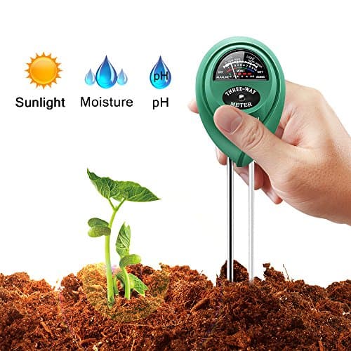 LELONG Soil Tester, 3 in 1 Soil Test Kit Moisture, Light & pH Meter for Plant, Vegetables, Garden, Lawn, Farm, Indoor & Outdoor Use (No Battery Need & 2019 Update)